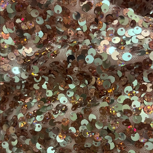 Weissman Pink Sequin Dance Costume with feathers size Adult Small - Picture 10 of 11